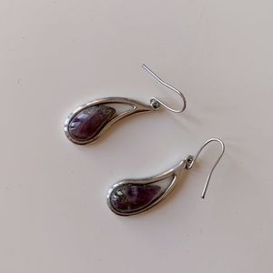 Amethyst gemstone earrings